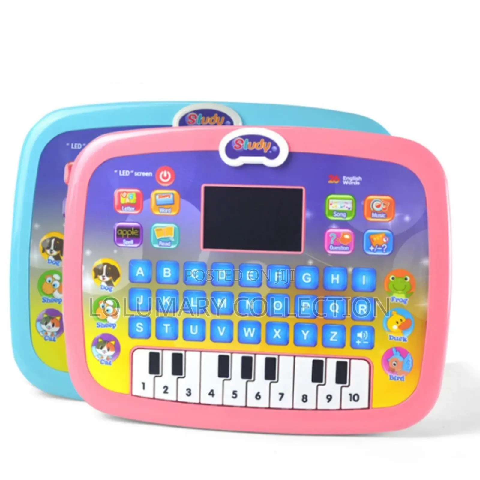 Kids Educational Computer Toy With Alphabet, Numbers Led Screen