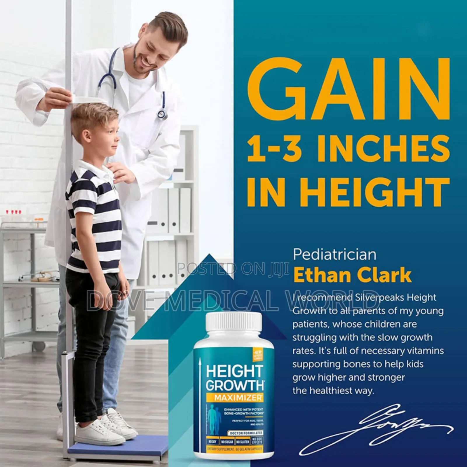 Height Growth Maximizer Capsule (For 12+ Years And Adults)