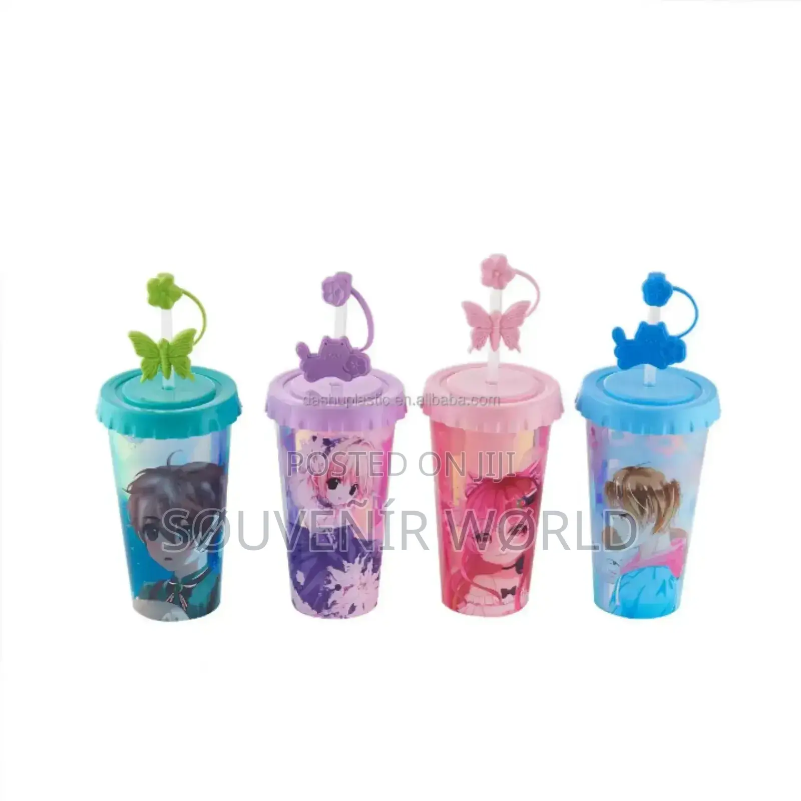 Children's Water Bottle Cup And Straw