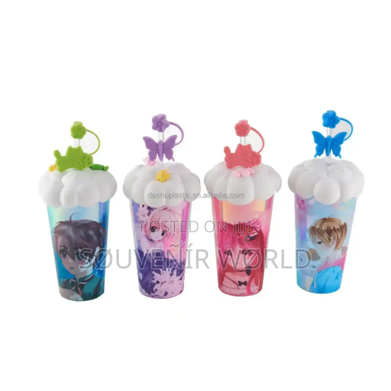 Children's Water Bottle Cup And Straw