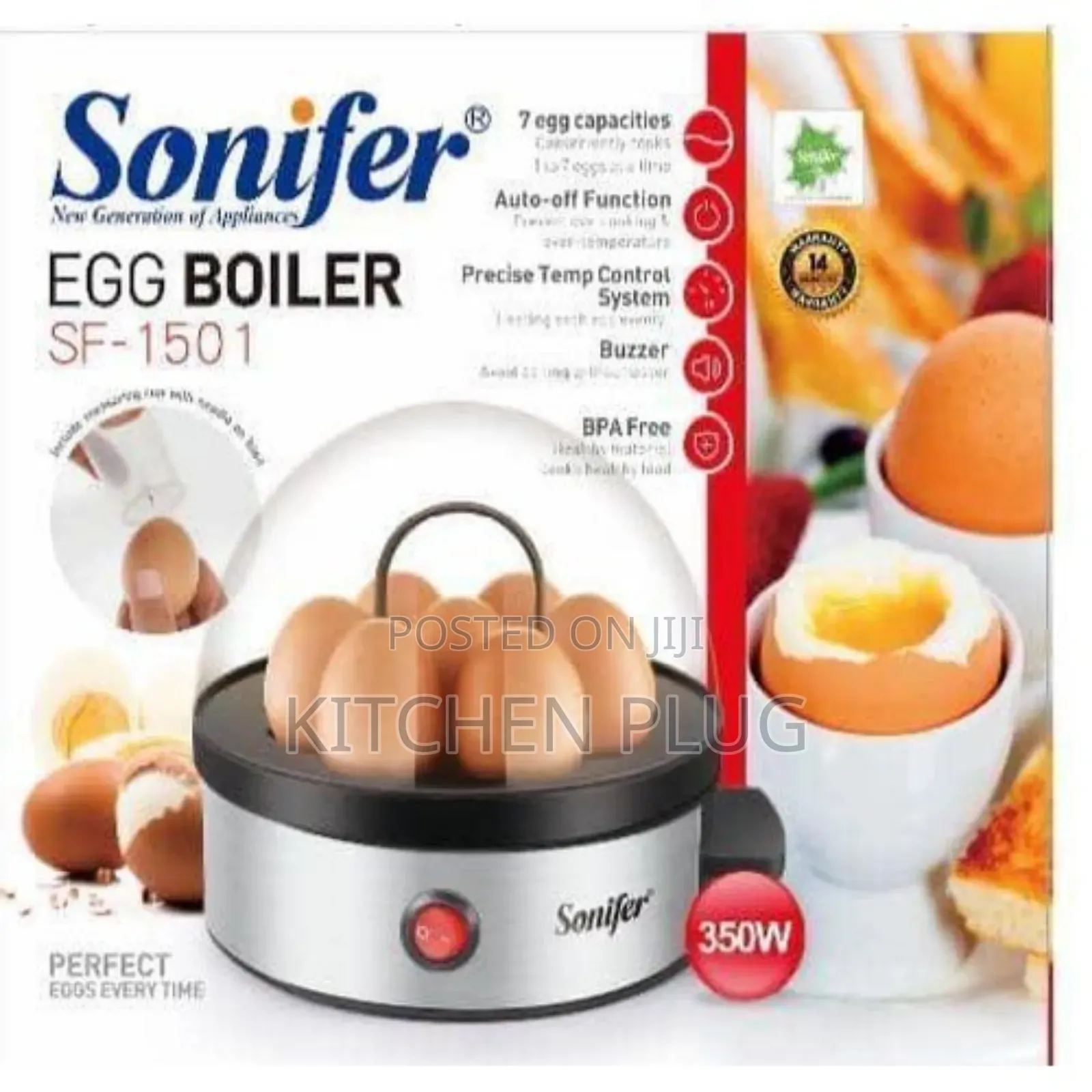 Sonifer Egg Boiler, Model Sf-1501.
