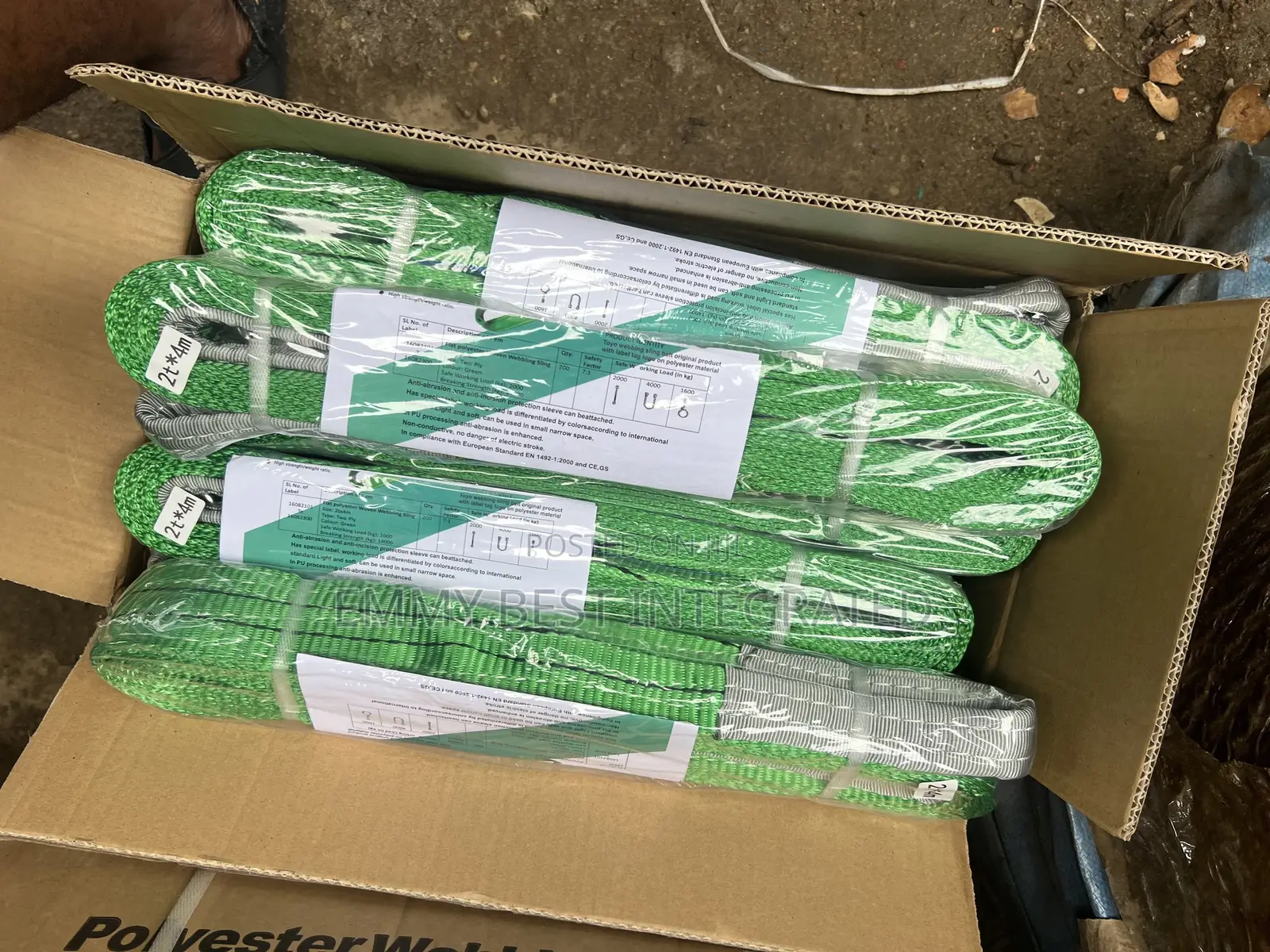 2 Tons by 4 Meters Lifting Sling Belt