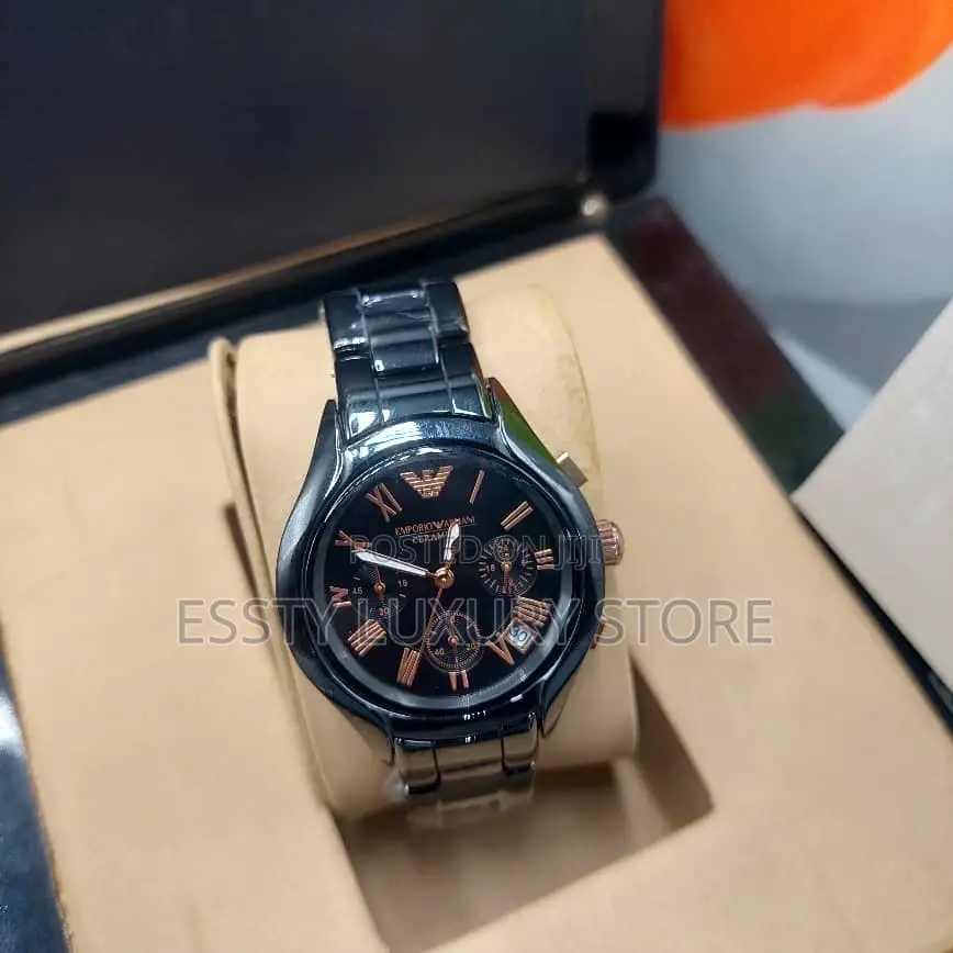 High Quality Luxury Armani Ceramic Chain Wristwatches