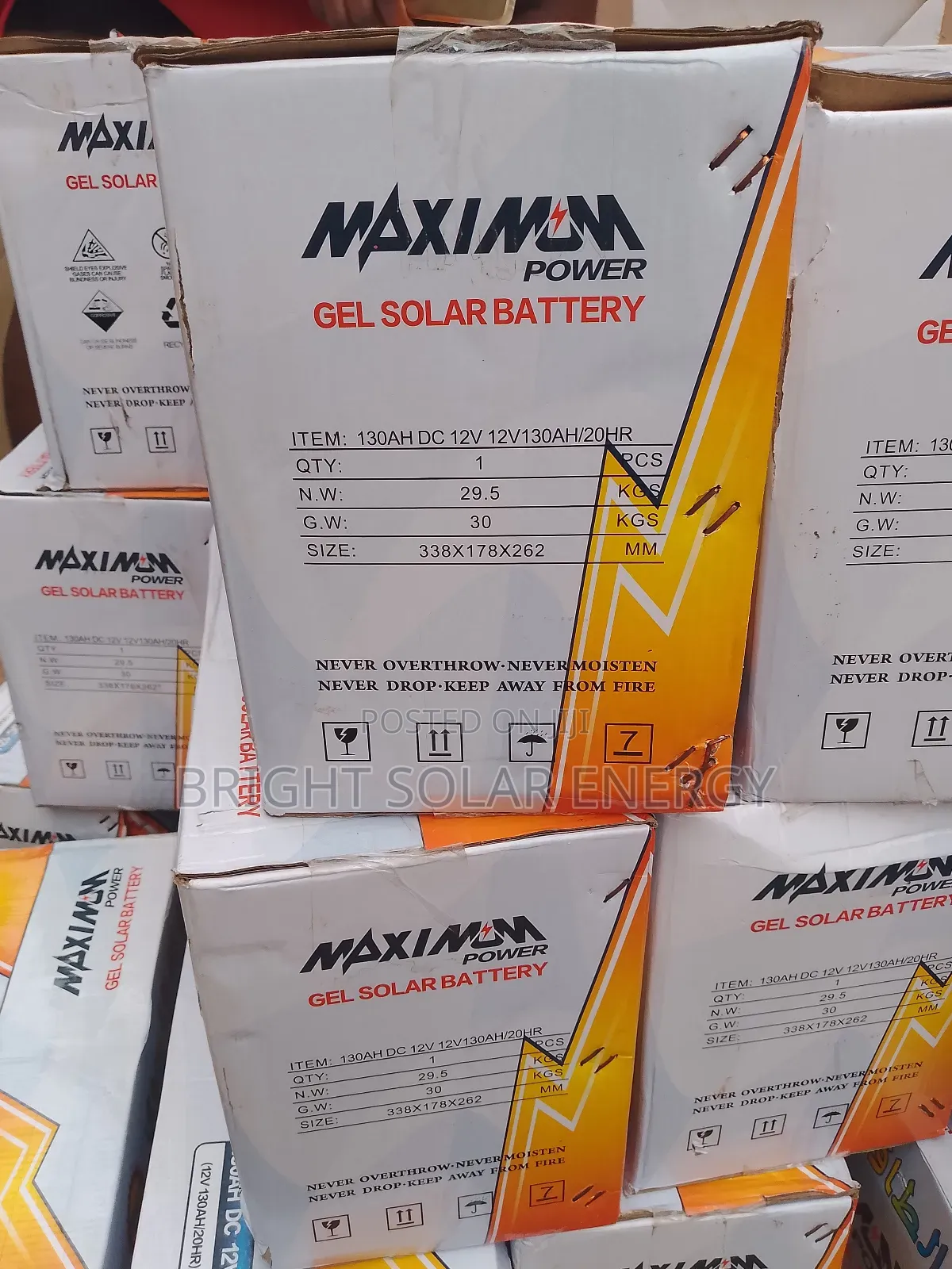 Get Solar Tubular Battery 130ah 12v