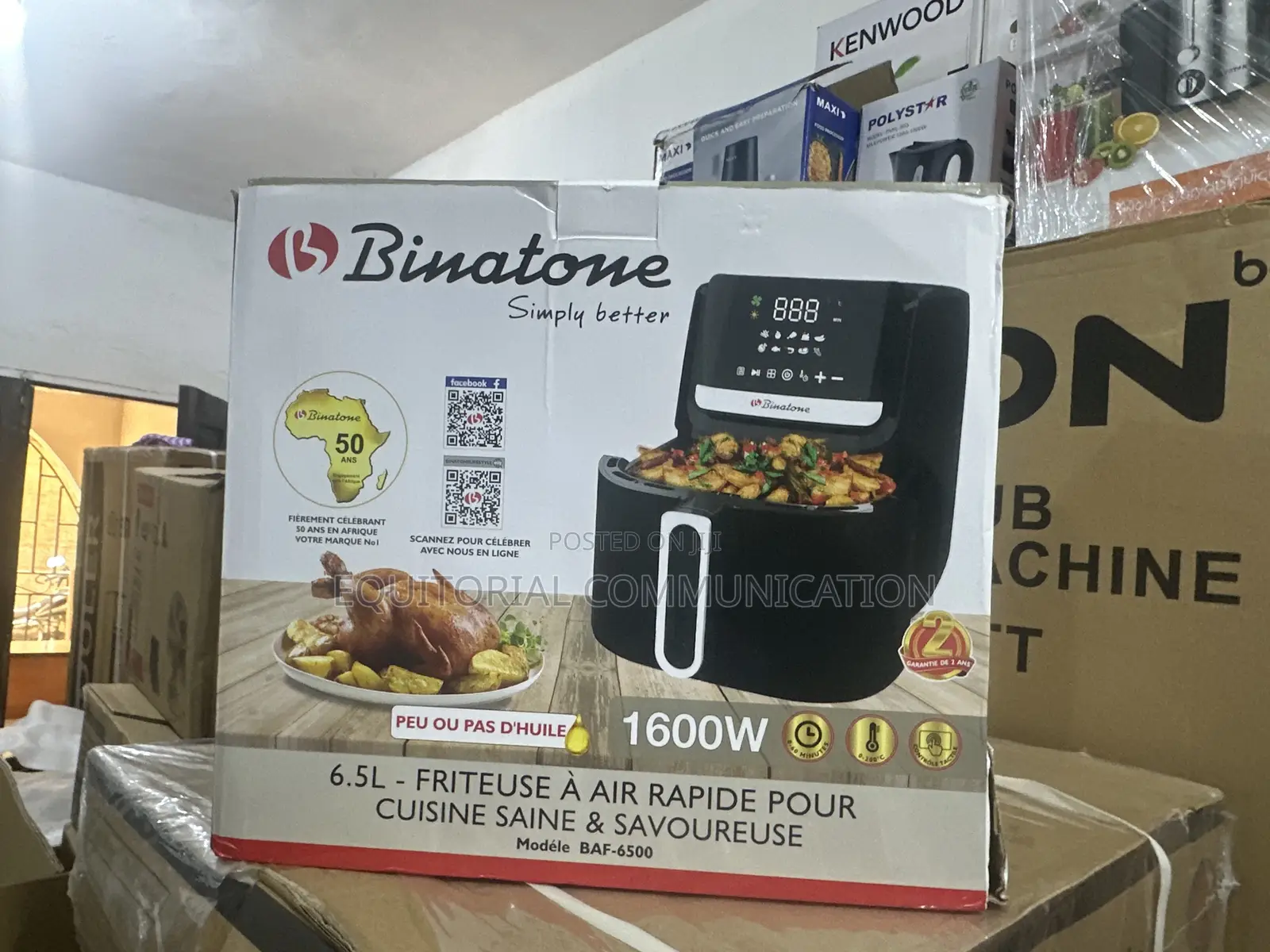 Enjoy Guilt-Free Fried Food With Binatone 6.5l Air Fryer