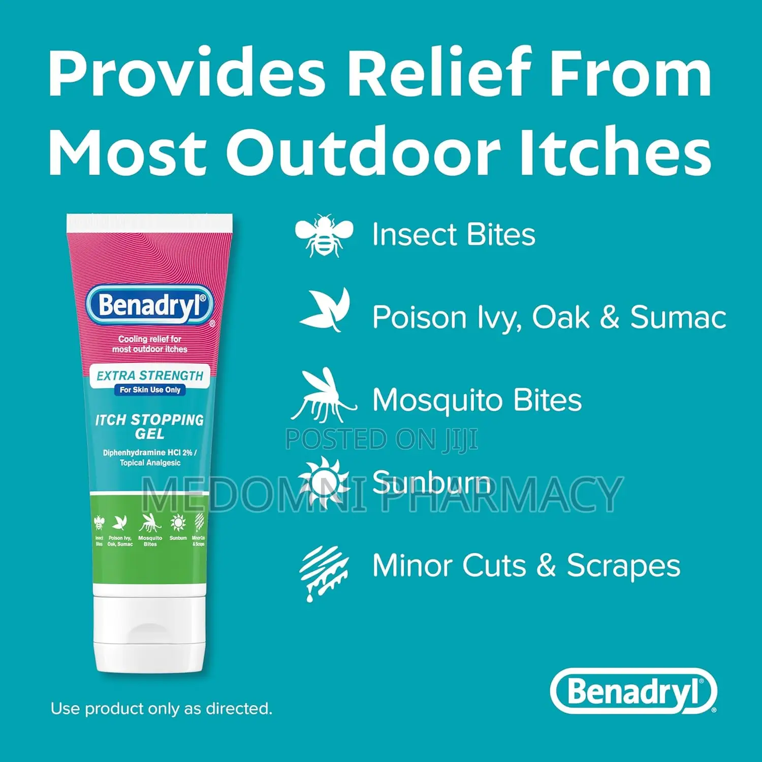 Benadryl Extra Strength Anti Itch Relief Gel 3.5 Fl Oz