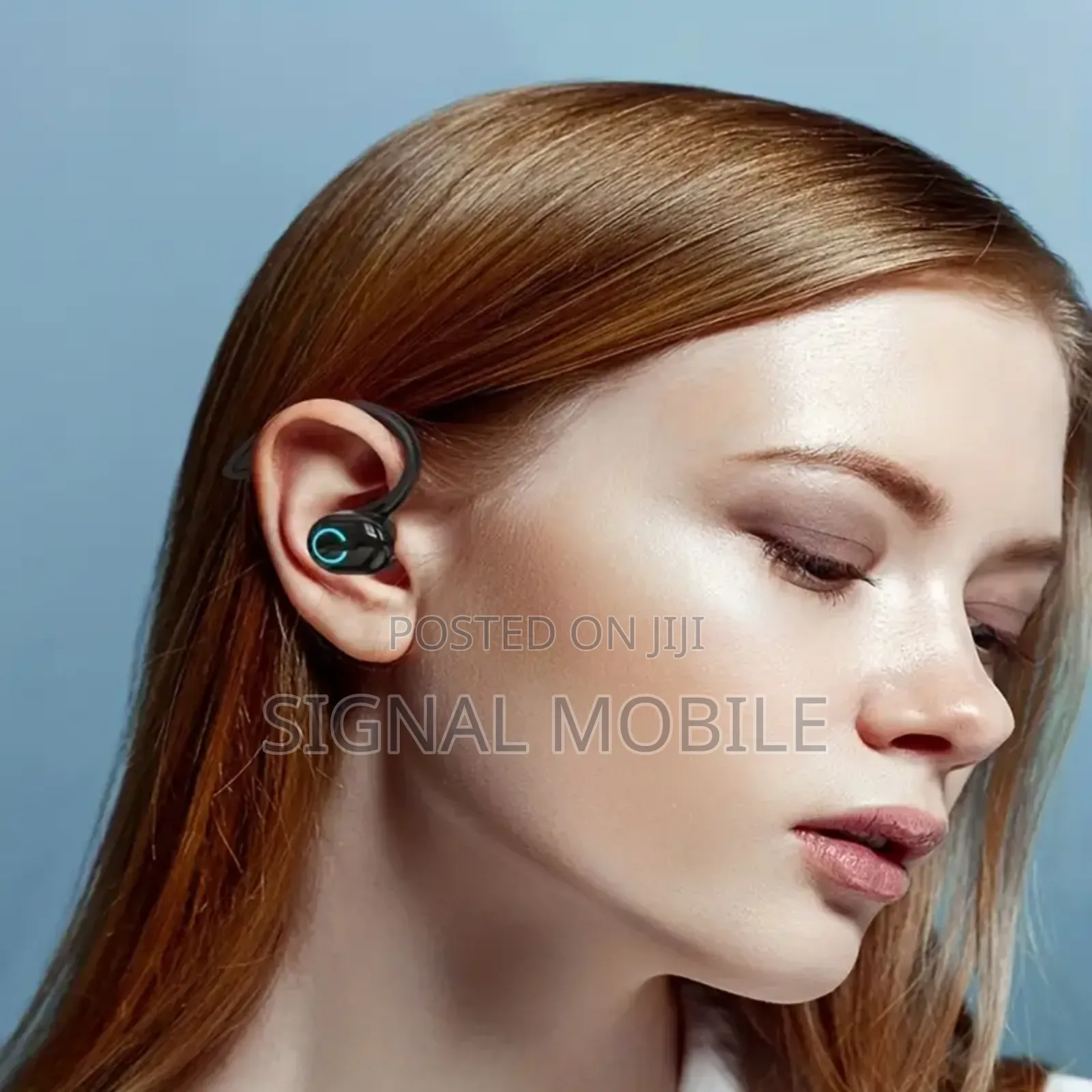 Comfort-Fit Wireless Earhook Headset With Hd Mic