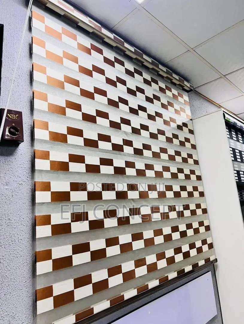 Day And Night Window Blind - Chess Design