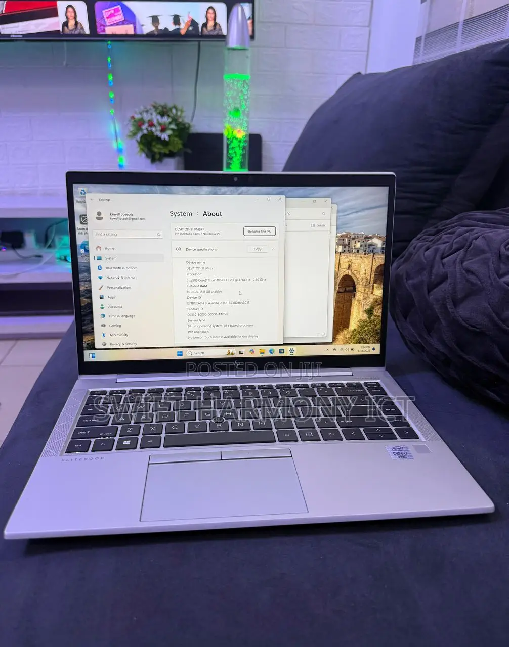 Laptop HP EliteBook 840 G7 16GB Intel Core i5 SSD 256GB