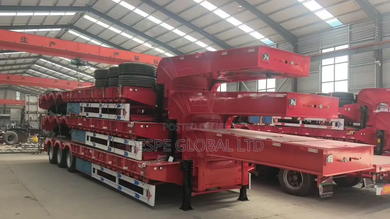 80tons Brand New Backloader Lowbed Trailer