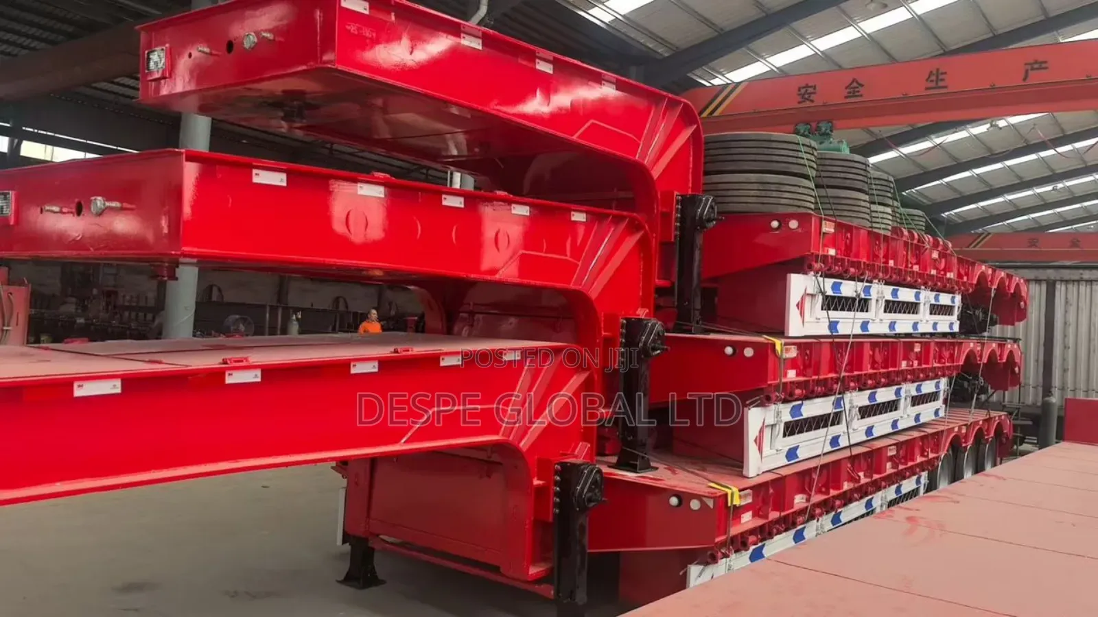 80tons Brand New Backloader Lowbed Trailer