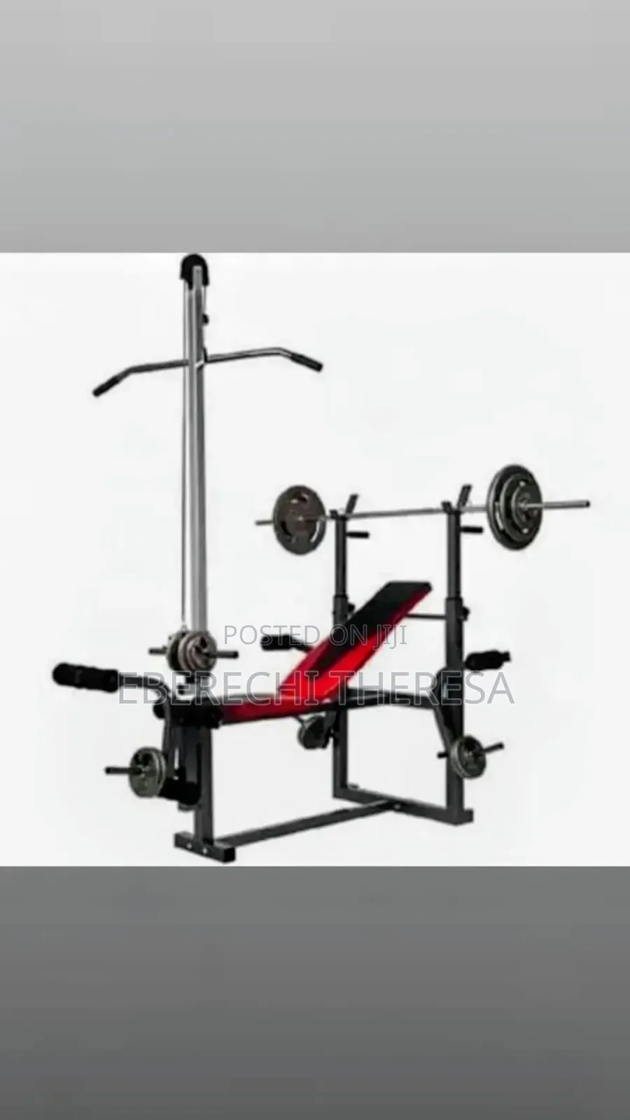 Weight Bench With Lat Pull