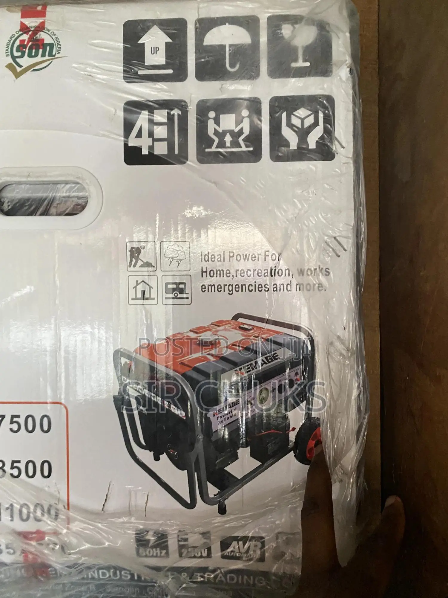 Kemage 11kva With Remote Control. 100% Copper Generator
