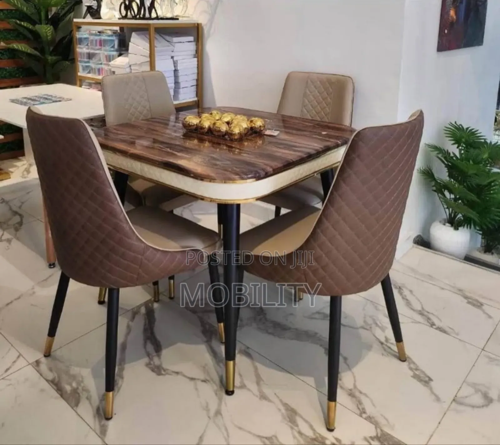 Four Set Marble Dinning Table