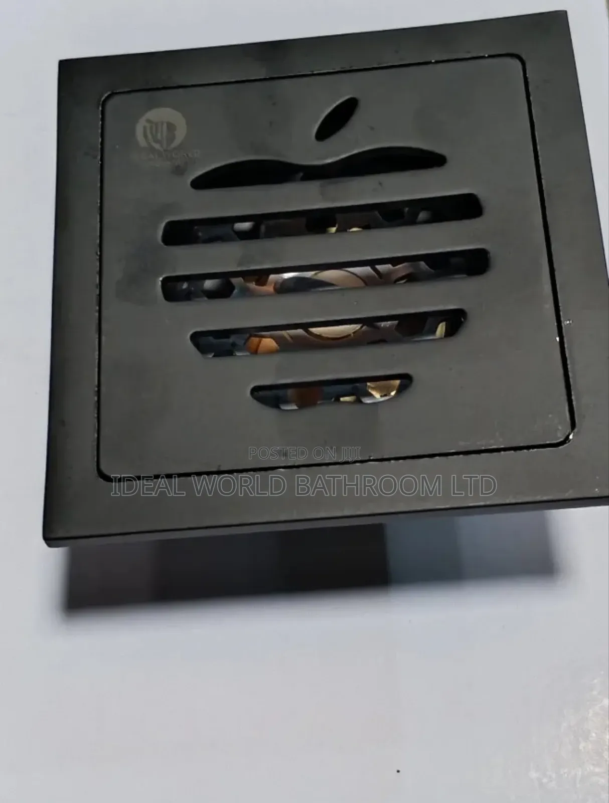 10* 10 Apple  Floor Drain Black