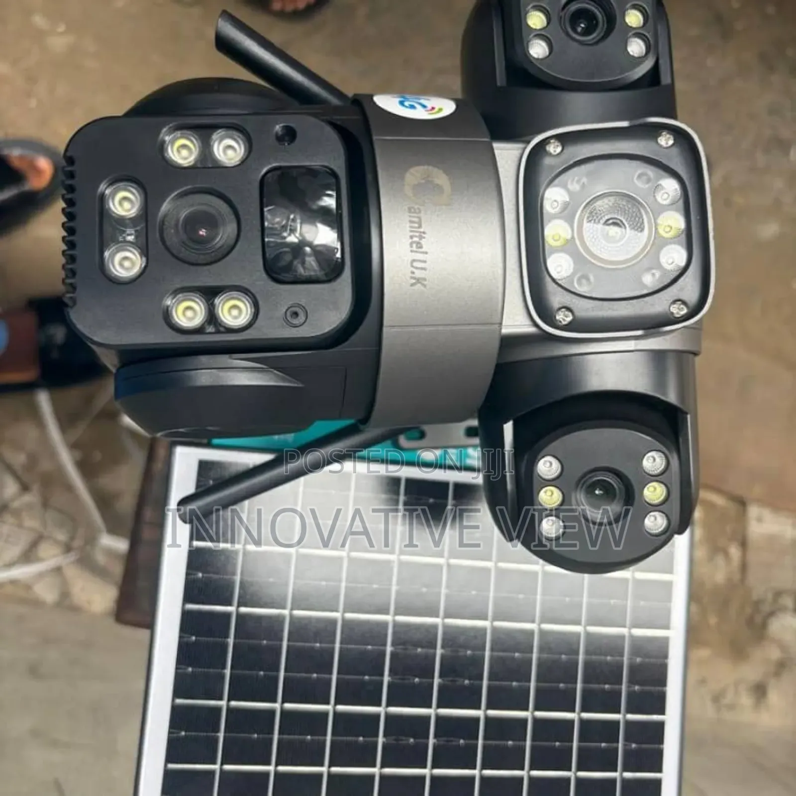 Security 3 Lens PTZ 4g Solar Camera