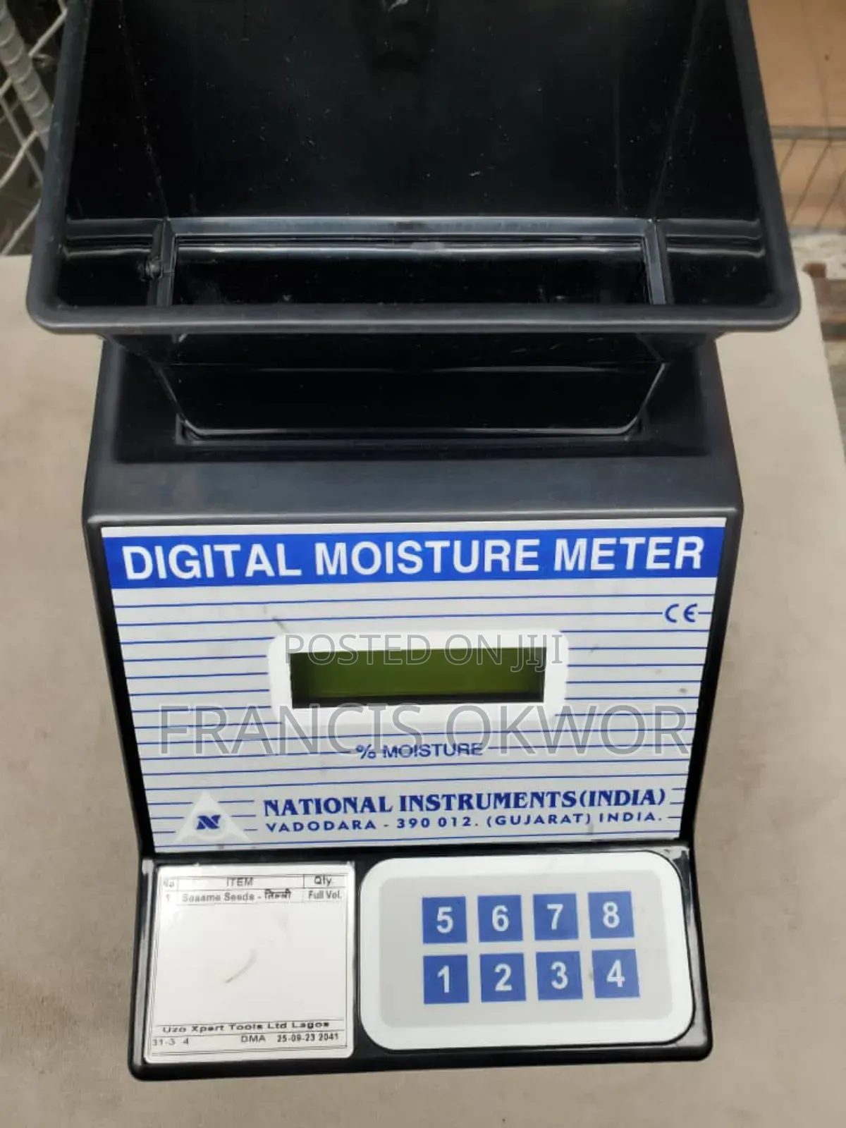 Digital Moisture Meter for Sesame Seed