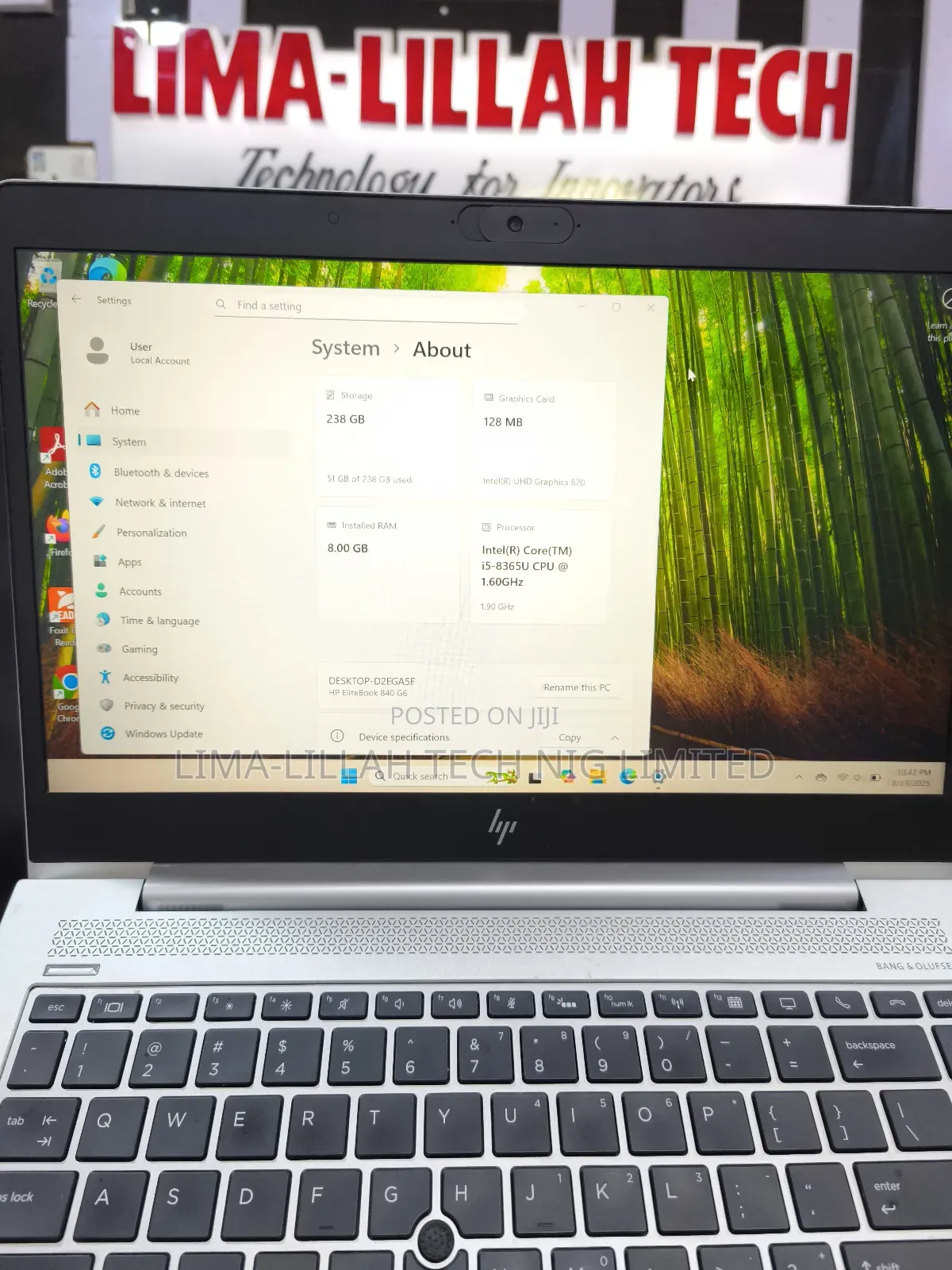 Laptop HP EliteBook 840 G6 8GB Intel Core i5 SSD 256GB