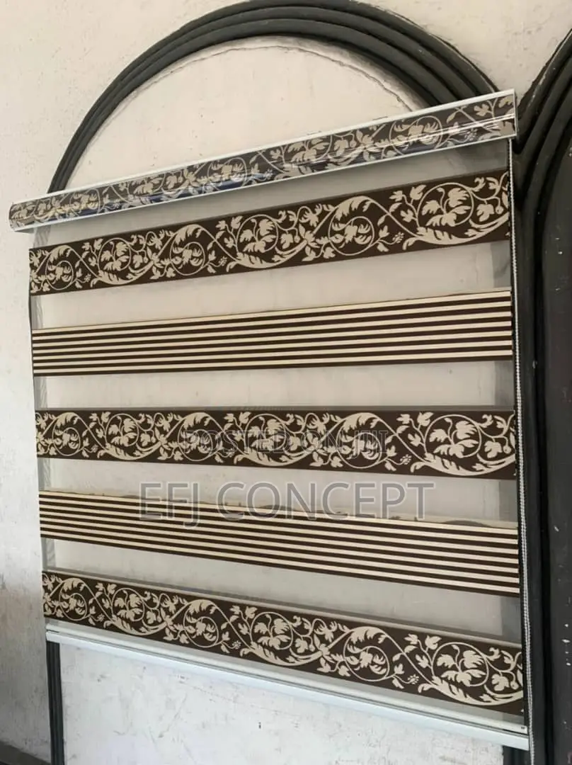 Day And Night Window Blind - Attractive Floral Design