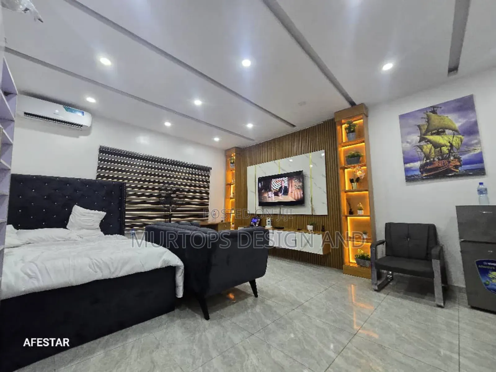Day and Monthly Studio Apartment in Paradise Estate (24 Hours Light )