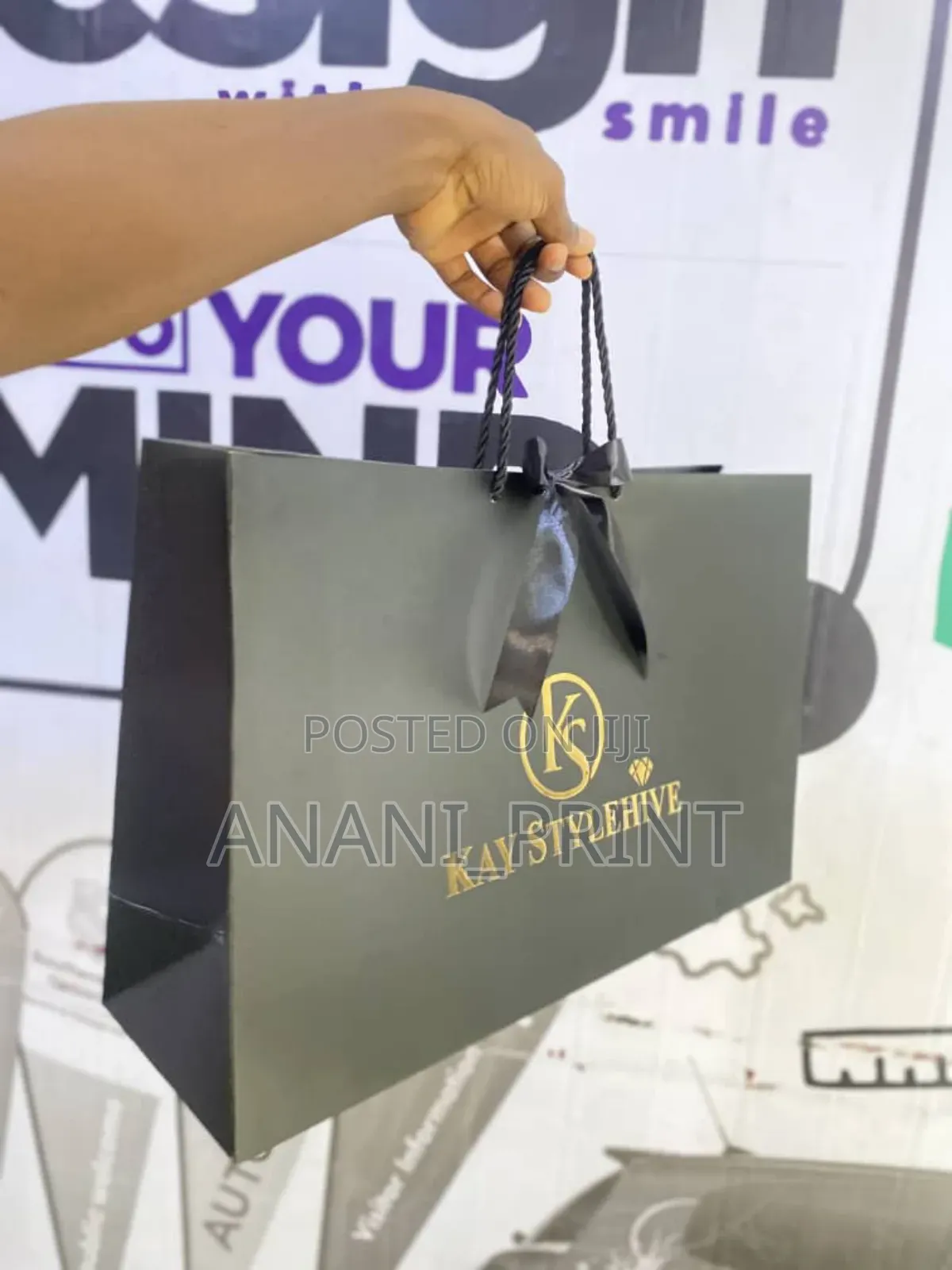 Paper Bag Printing With Foil (A3)