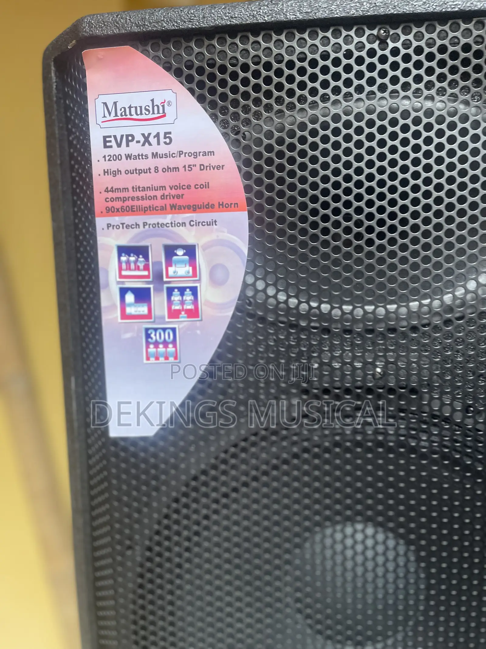 Matushi Evp-X15 Single 15” Mid-Range Speakers Pair