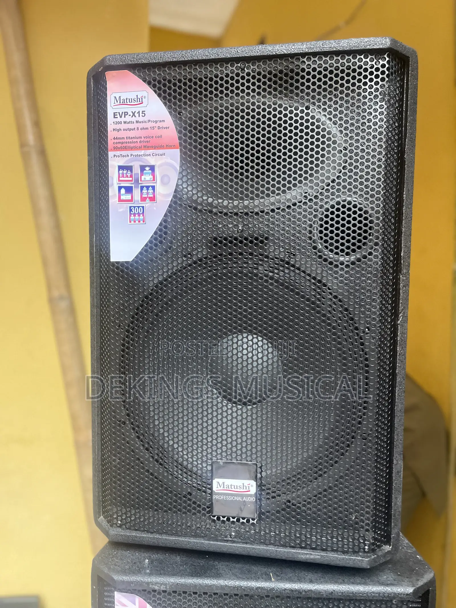 Matushi Evp-X15 Single 15” Mid-Range Speakers Pair