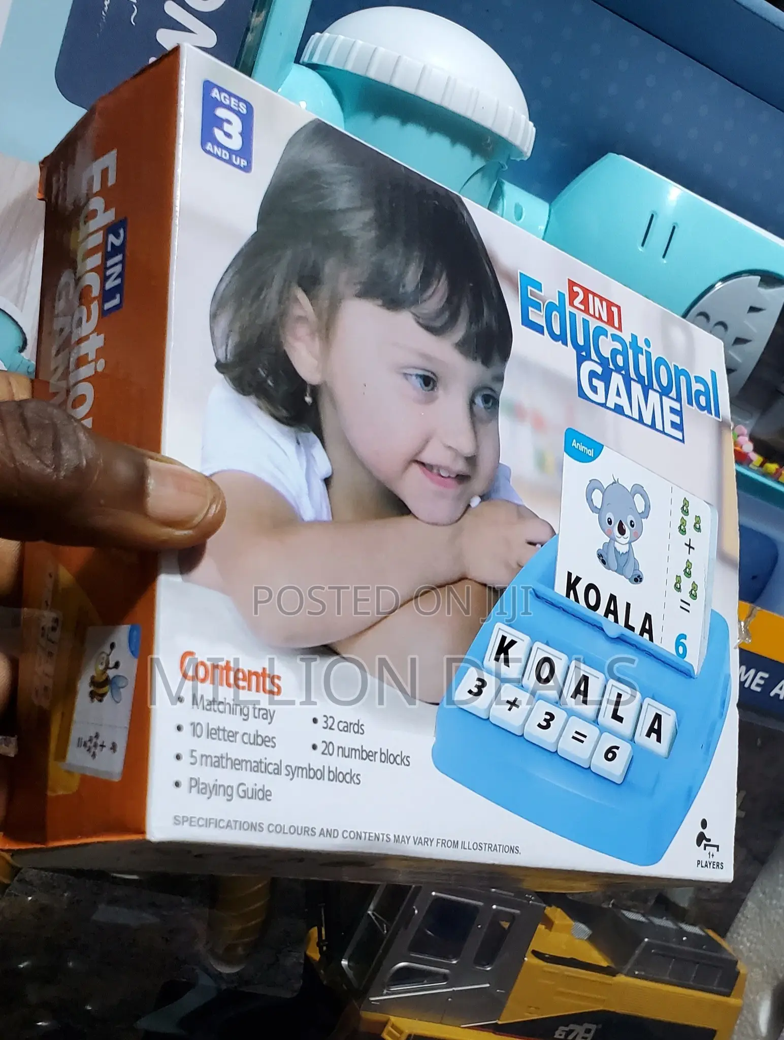 2 In 1 Educational Toys Alphabet Number Toy Ages 3+