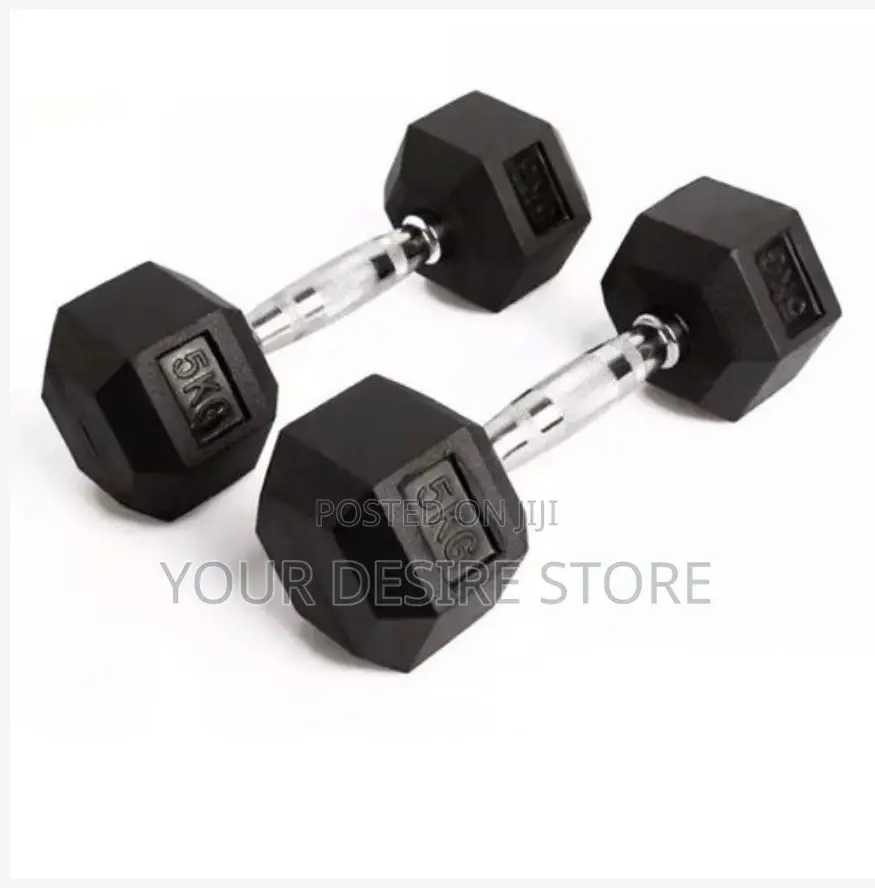 Professional 5kg(X2) Hexagonal Dumbbell Set(10kg Total)
