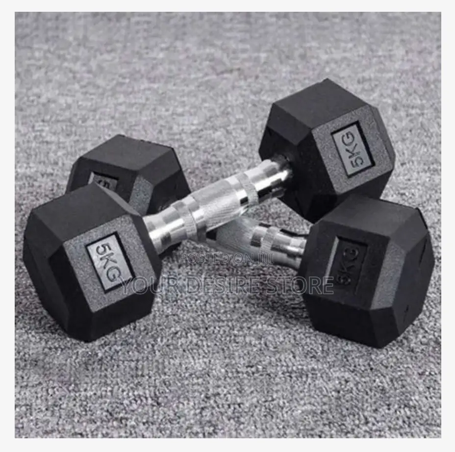 Professional 5kg(X2) Hexagonal Dumbbell Set(10kg Total)