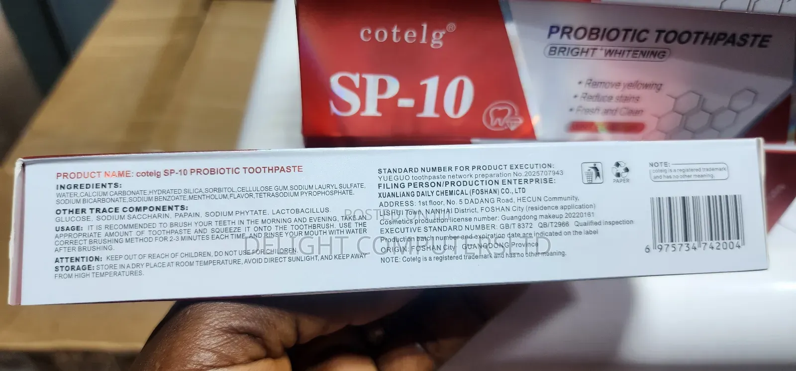 Sp-10 Probiotics Brightening Whitening Toothpaste