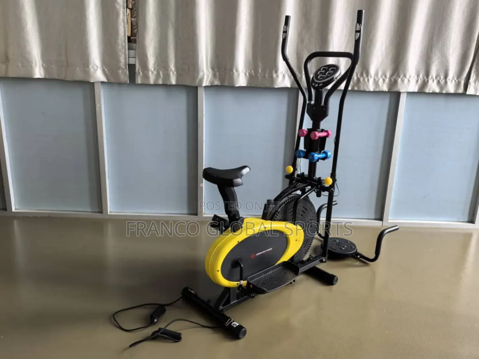 Elliptical Bike With Dumbbells