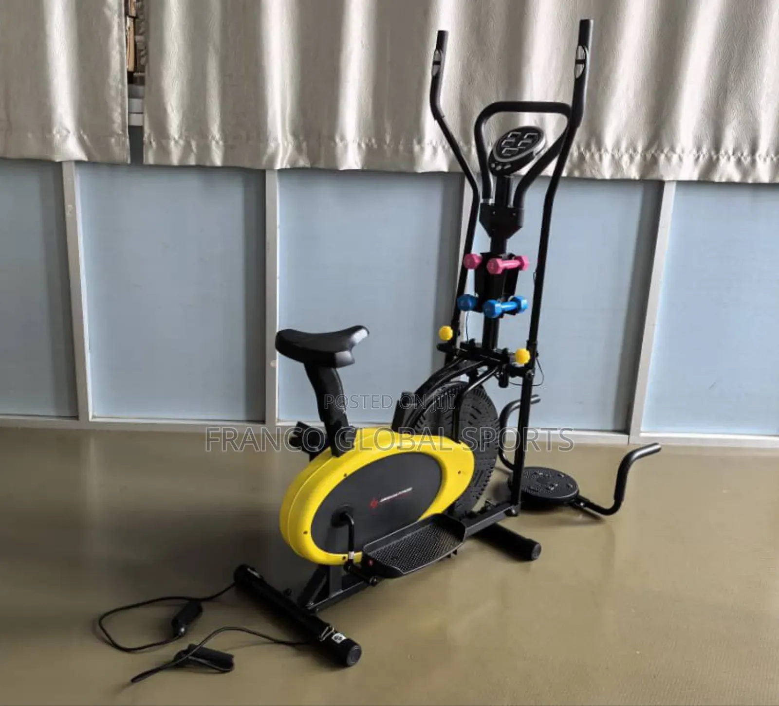 Elliptical Bike With Dumbbells