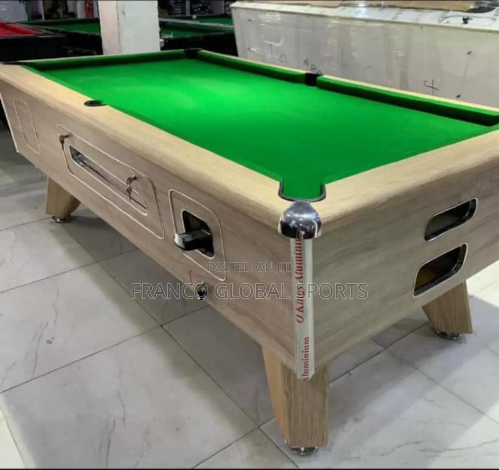 Snooker Pool Table With a Marble Top