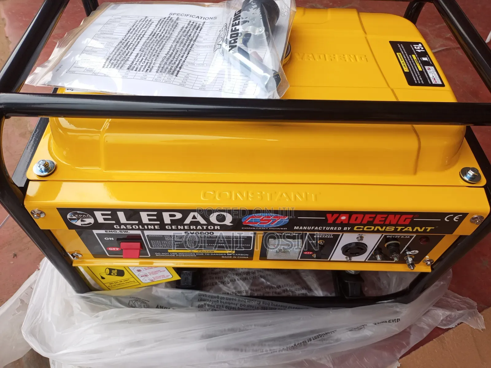 Elepaq Sv6800 4.5kva Generator