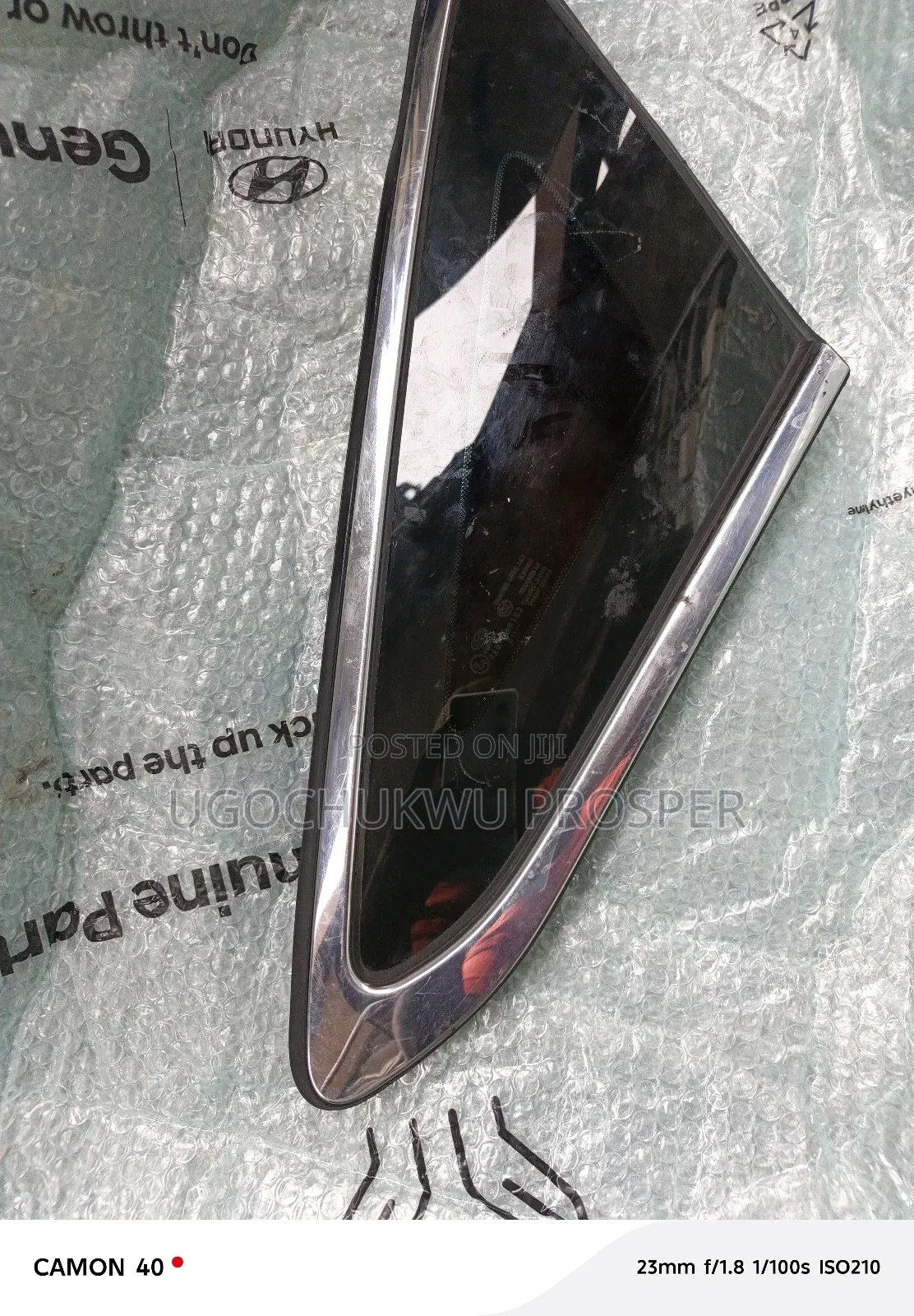 Vent Glass for Sonata 2015-2017