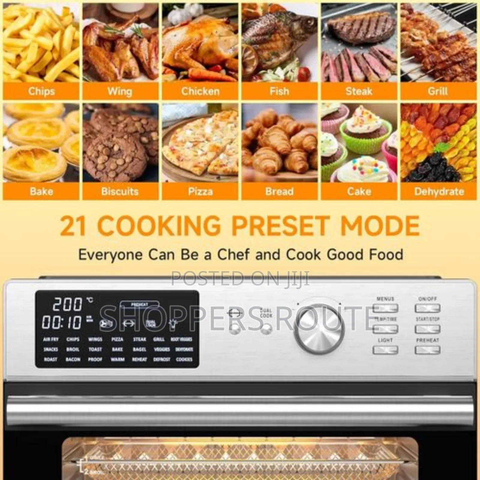 Vosco Industrial Air Fryer Oven 21 in 1 Afo10drc3