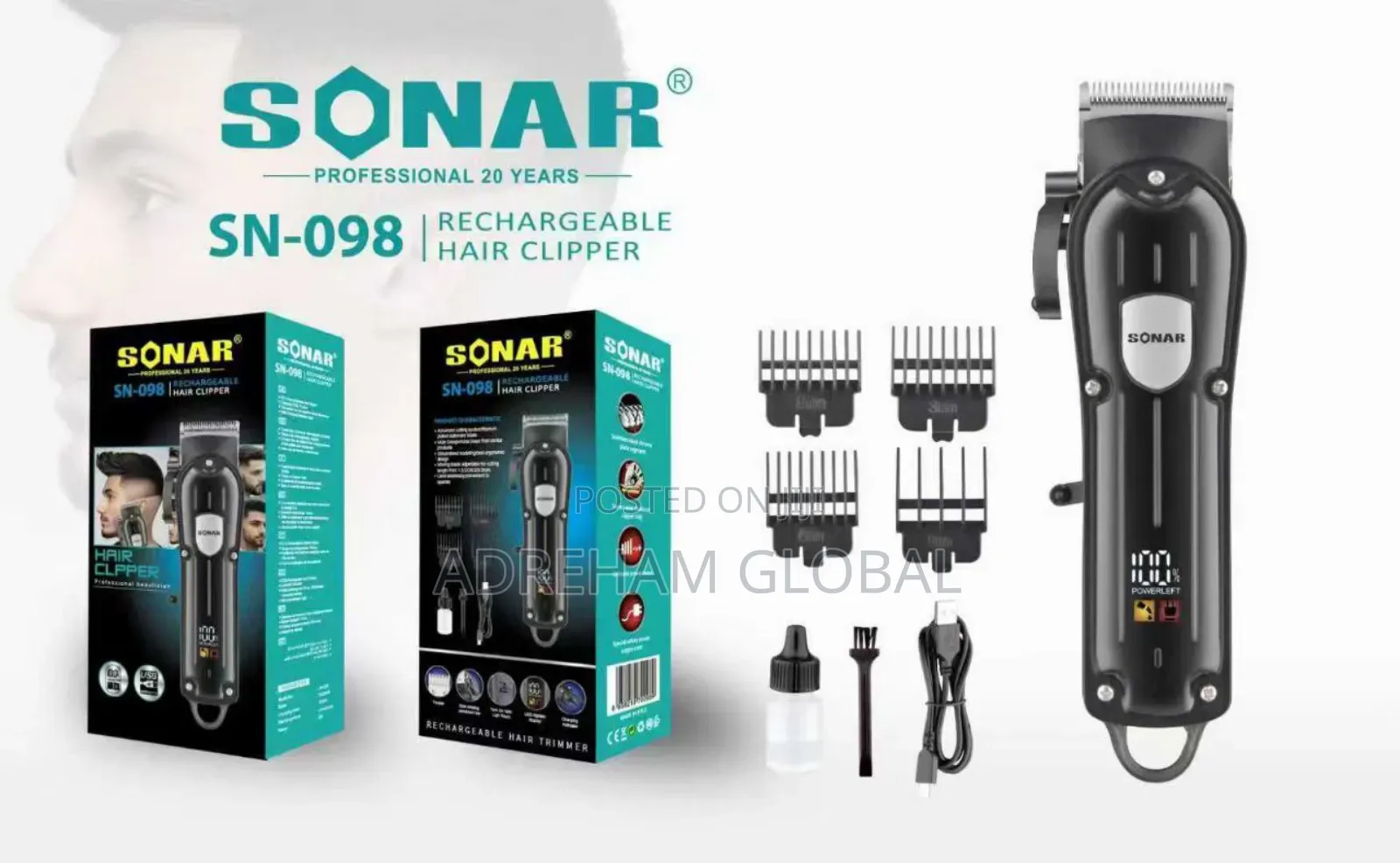 Sonar Rechargeable Hair Clipper