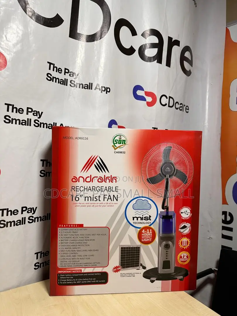 Pay Small Small Andrakk Rechargeablemist Fan On Cdcare.Apple