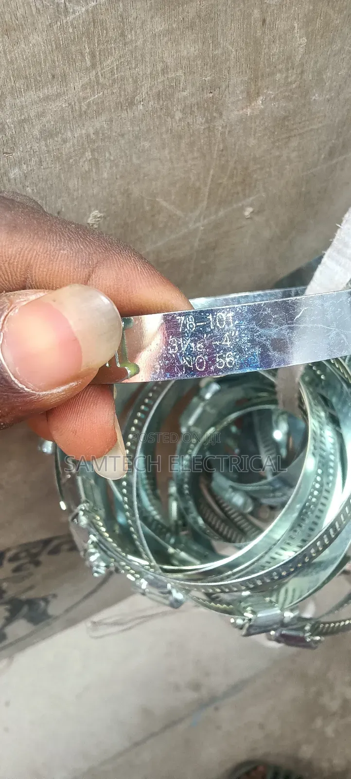 4 Inches Hose Clip or Hose Clamp 100 PCS