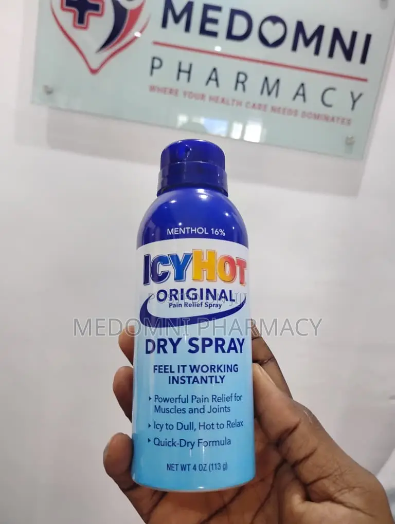 Icy Hot Original Pain Relief Dry Spray 4 Oz