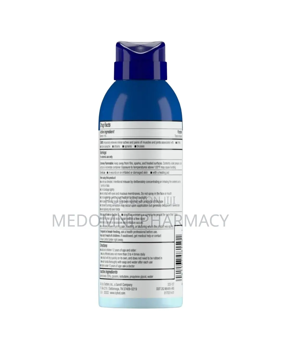 Icy Hot Original Pain Relief Dry Spray 4 Oz