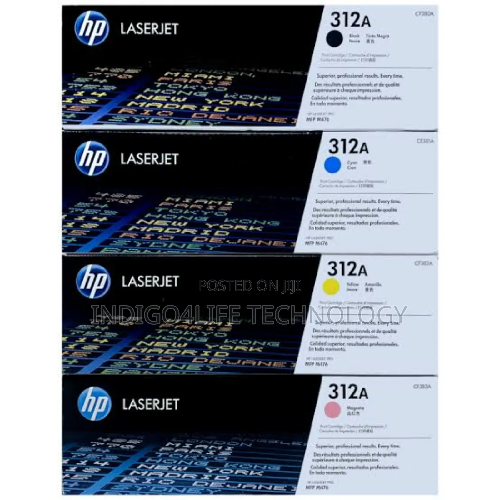 Hp 312a Laserjet Toner Black Magenta Cyan Yellow