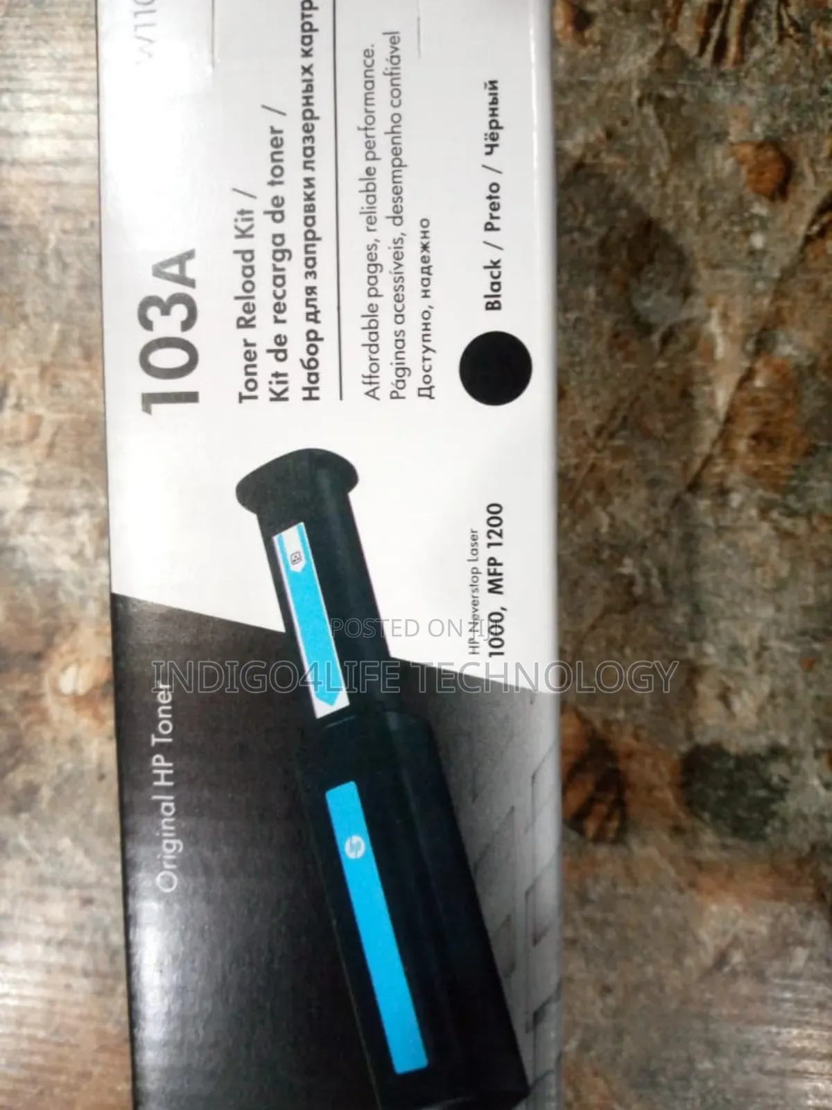Hp 103a Black Neverstop Laser Toner Reload Kit