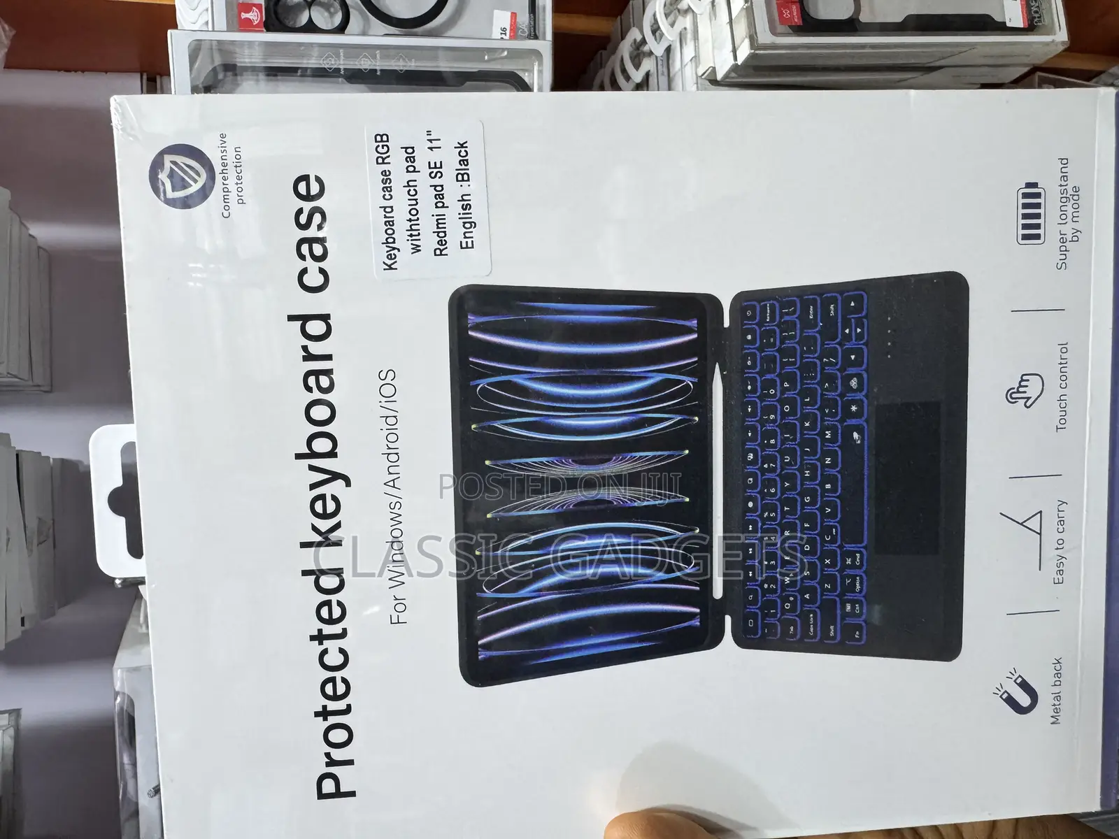 Keyboard Case With Backlight / Touchpad for Redmi Pad Se 11 Inches
