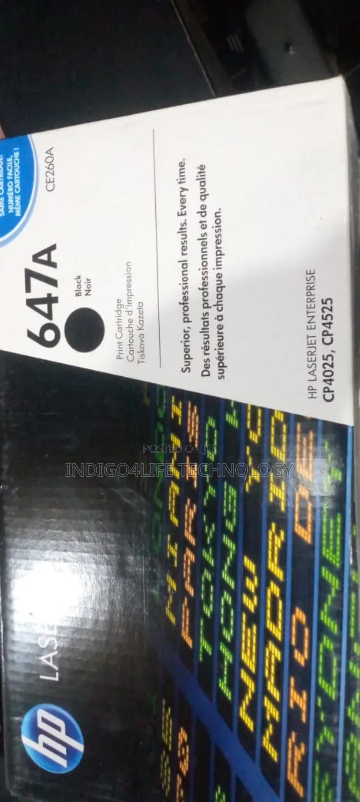 Hp 647a / 648a Laserjet Toner Black Magenta Cyan Yellow