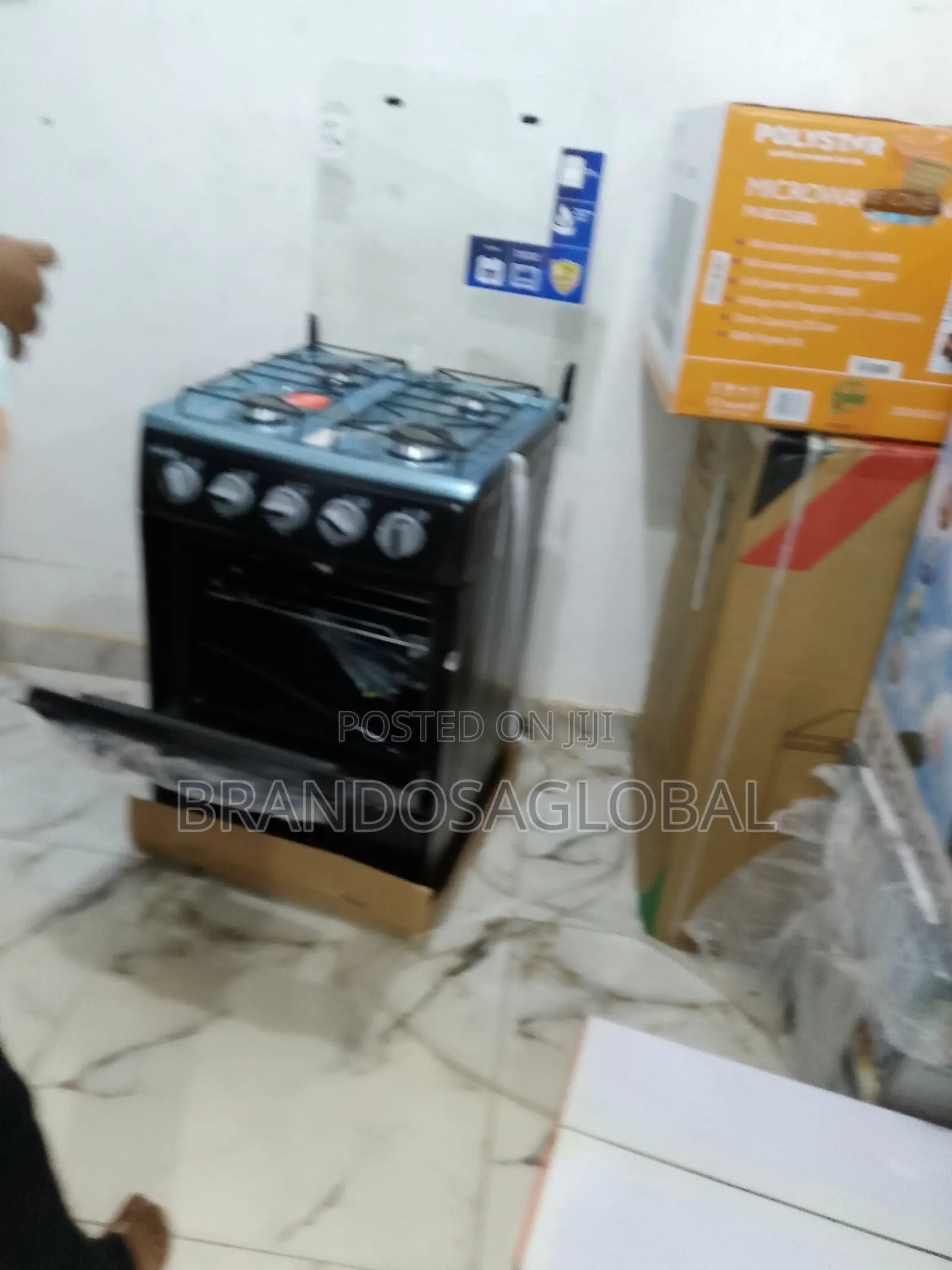 Brand New Scanfrost 4 Gas Burner Cooker – Black Color
