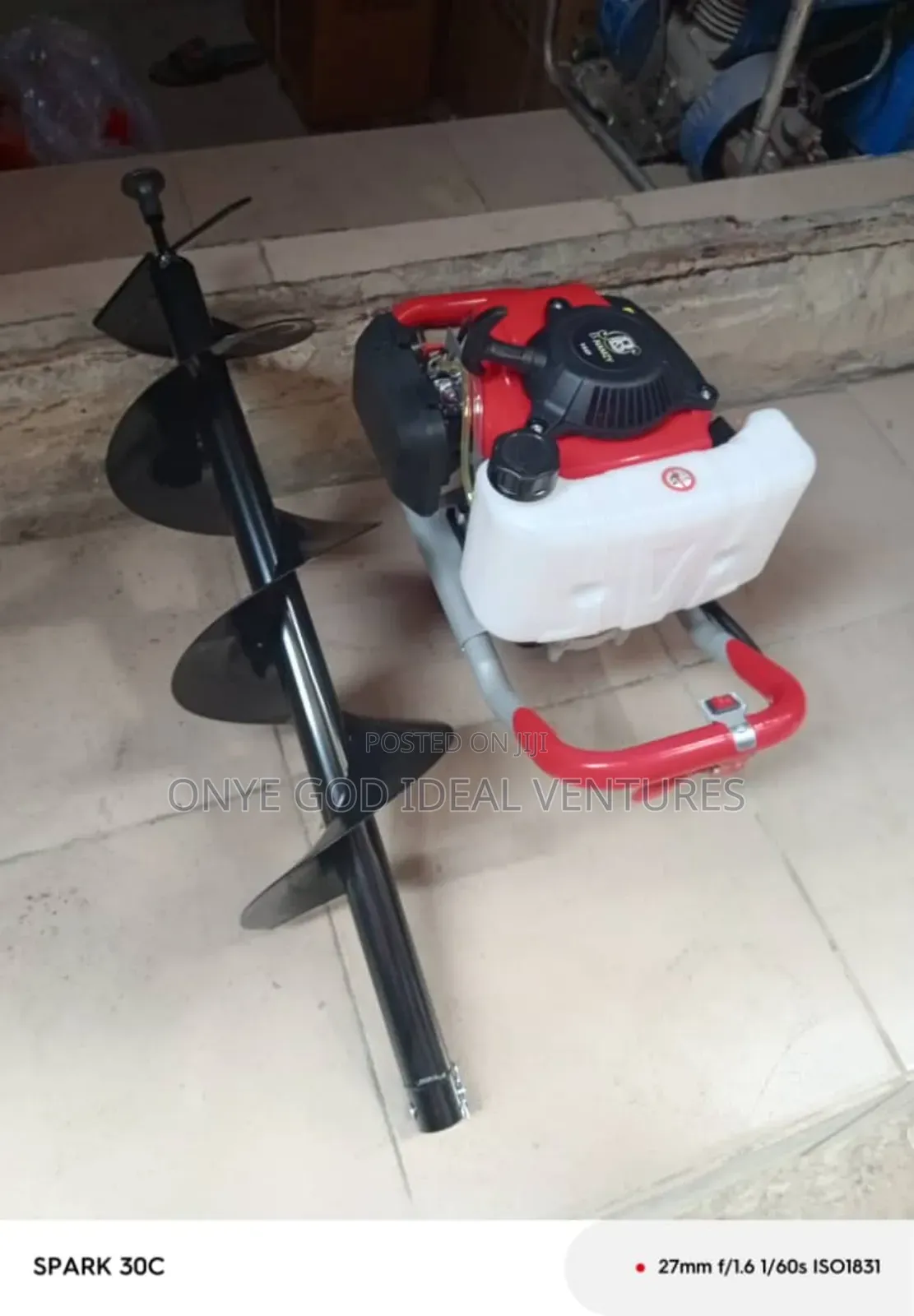 Earth Auger, Also Known as a Post Hole Digger or Soil Auger.