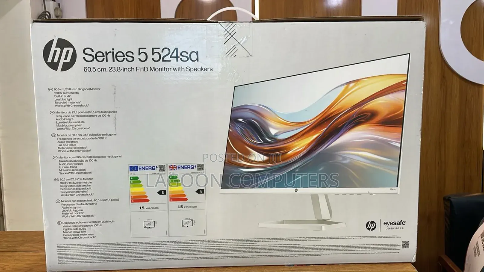Hp Series 5 524sa 23.8" Fhd Ips Monitor With Speakers Tilt Hdmi Vga