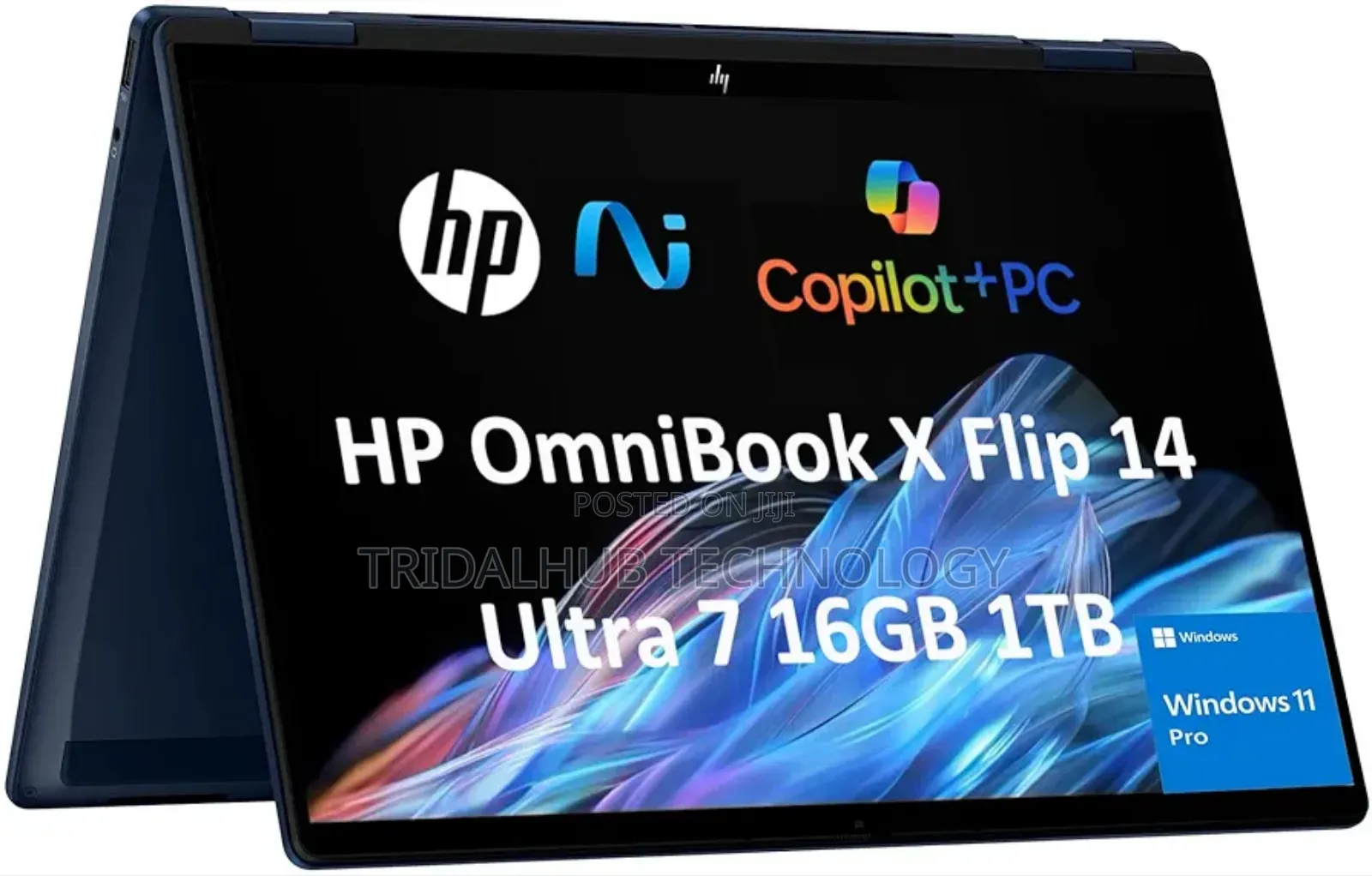 New Laptop HP OmniBook X Flip 14" 16GB Intel Core Ultra 7 SSD 1T